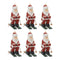 Santa on Skis Ornament (Set of 6)