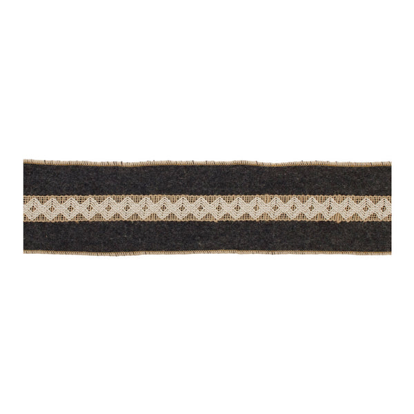 Melrose Wool Holiday Ribbon (Set of 2)