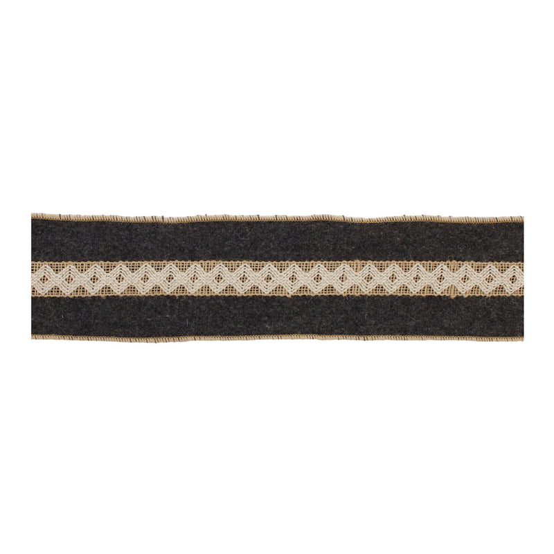 Melrose Wool Holiday Ribbon (Set of 2)