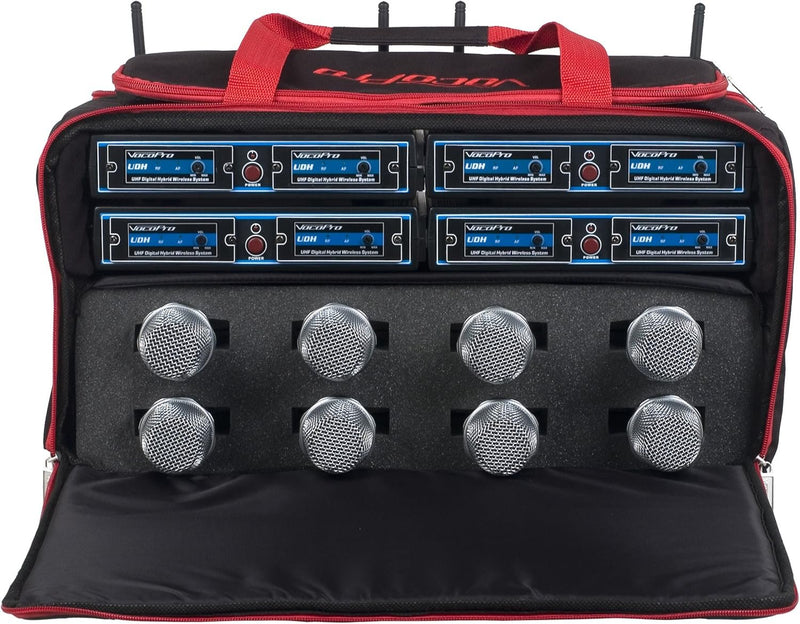VocoPro 8-CH Handheld Wireless Microphone System - Manufacturer Refurbished