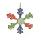 Melrose Wood Snowflake Ornament (Set of 6)