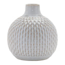 Melrose Notched Ceramic Bottle Vase (Set of 4)