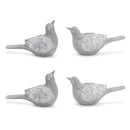Melrose Stone Garden Bird Figurine (Set of 4)