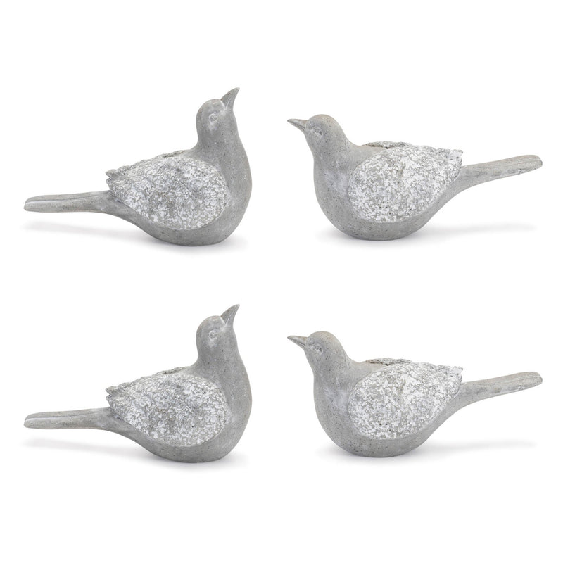Melrose Stone Garden Bird Figurine (Set of 4)