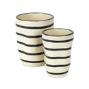 Melrose Wavy Patterned Planter or Vase Set of 6 Planter, Wavy Patterned