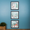 Melrose Framed Winter Scene Wall Art (Set of 3)