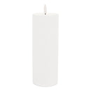 Melrose FIA Wick White Pillar Candle (Set of 2)