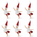Melrose Santa Yoga Ornament – Set of 6