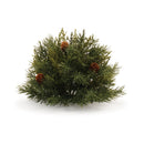 Melrose Pine Half Orb with Pinecones (Set of 2)