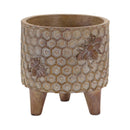 Melrose Resin Honeycomb Bumble Bee Planter with Legs Set of 2 Planter