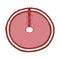 Melrose Peppermint Striped Tree Skirt 48"D