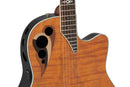Ovation Guitar Celebrity Elite E-Acoustic Deep Contour CDX40P-FM Amber Flame