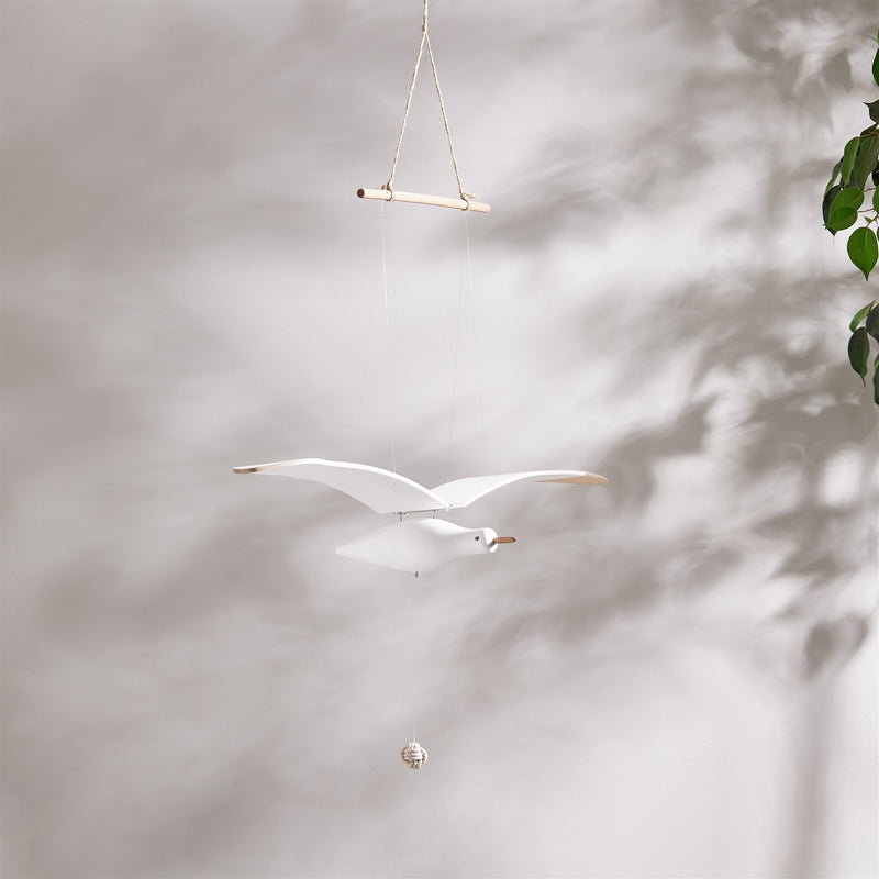 Melrose Hanging Wood Sea Bird Decor 37"H