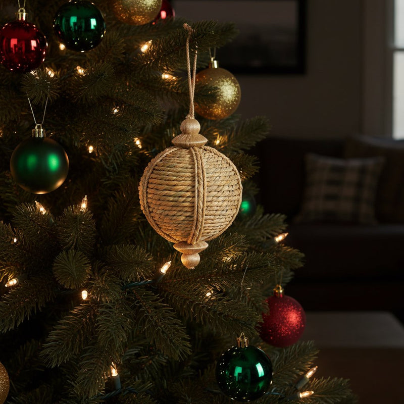 Melrose Jute Onion Ornament (Set of 4)