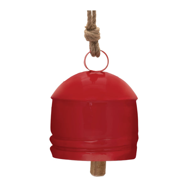 Melrose Rustic Metal Bell Ornament (Set of 2)