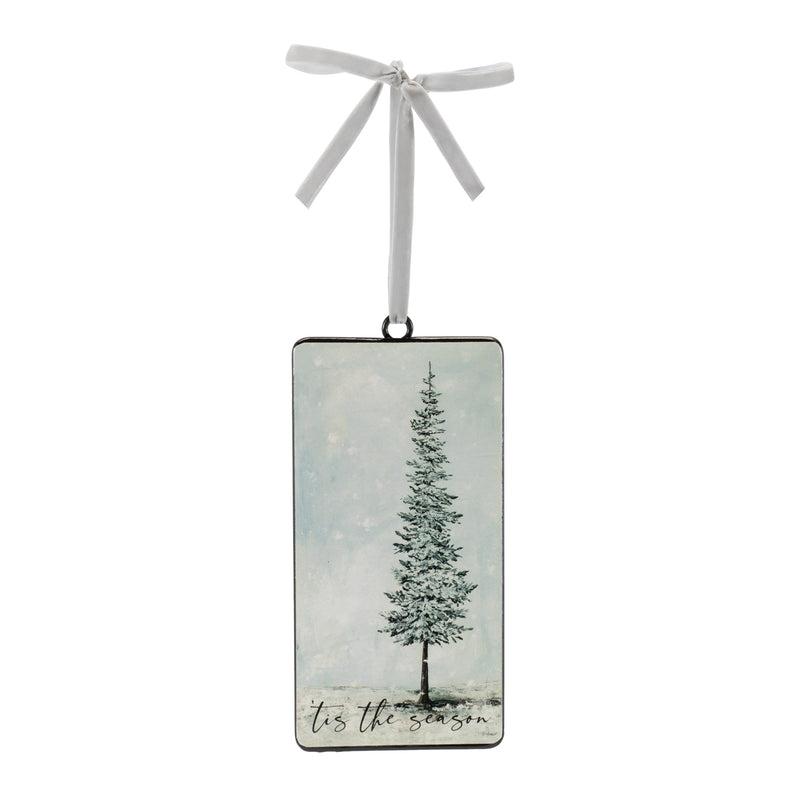 Melrose Tis the Season Pine Tree Ornament (Set of 12)