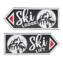 Melrose Ski Lift Lodge Sign (Set of 6)