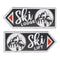 Melrose Ski Lift Lodge Sign (Set of 6)