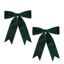 Melrose Emerald Green Holiday Bow (Set of 2)