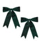 Melrose Emerald Green Holiday Bow (Set of 2)