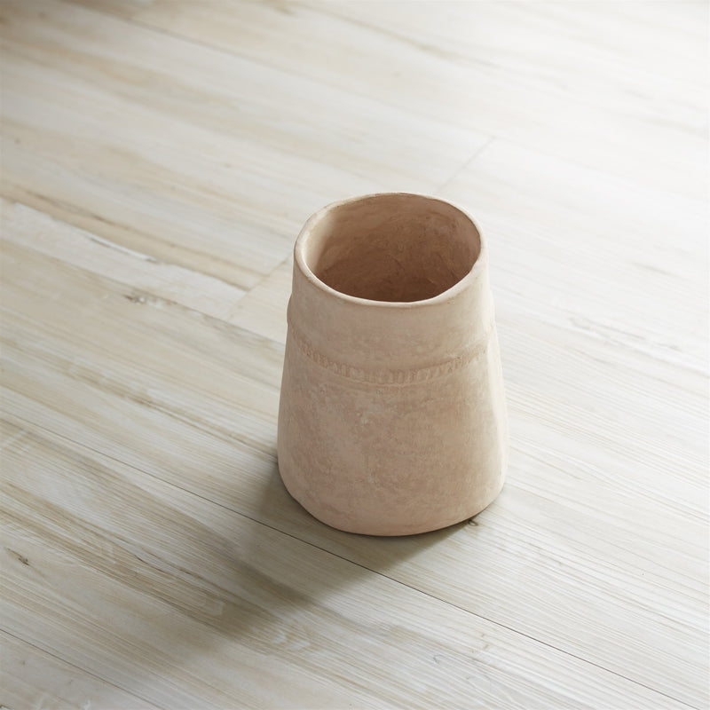 Melrose Recycled Paper Chalk Vase 6.5"H
