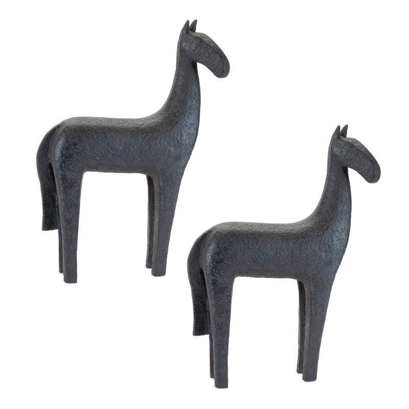 Melrose Modern Horse Statue (Set of 2)