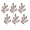 Melrose Glittered Leaf Spray (Set of 6)