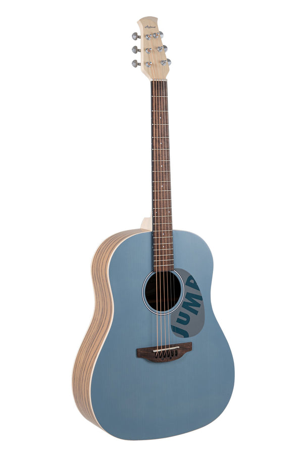 Ovation Applause Jump Slope Shoulder Dreadnought Acoustic Guitar Lagoon Blue