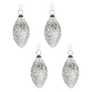 Melrose Clear Ornamental Glass Ornament (Set of 4)