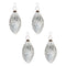 Melrose Clear Ornamental Glass Ornament (Set of 4)