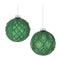 Melrose Glitter Frosted Glass Ball Ornament (Set of 12)