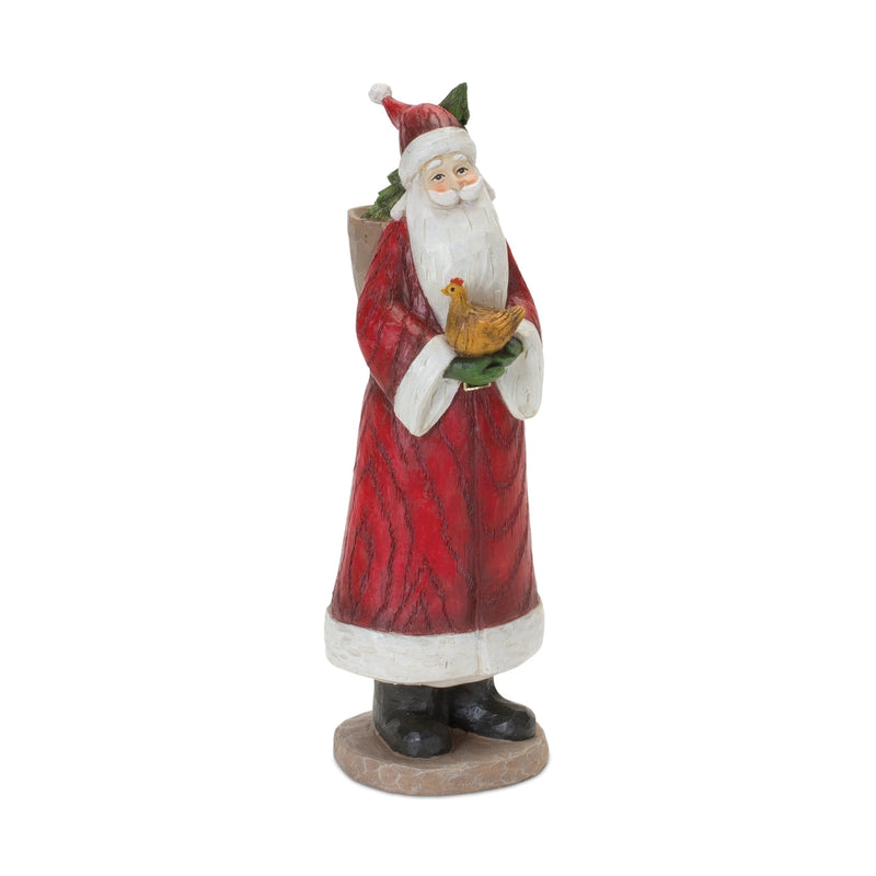 Melrose Farmhouse Santa Figurine (Set of 2)