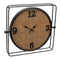 Melrose 20” Square Rustic Wall Clock, Rustic, Industrial, Battery Operated