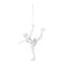Melrose Clear Acrylic Ice Skater Ornament (Set of 4)