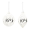 Melrose Frosted Glass Joy Ornament (Set of 6)