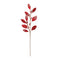 Melrose Beaded Red Leaf Stem (Set of 2)
