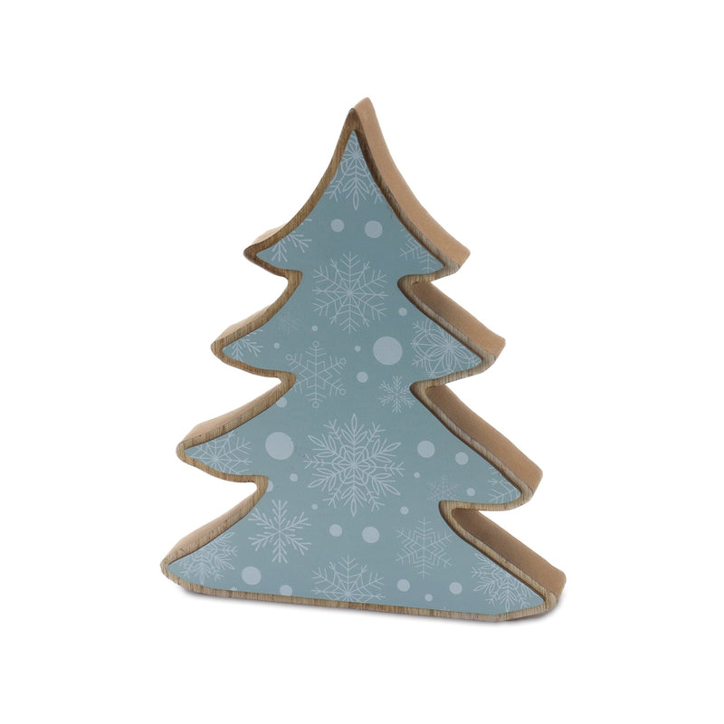 Melrose Wood Pine Tree Decor (Set of 2)