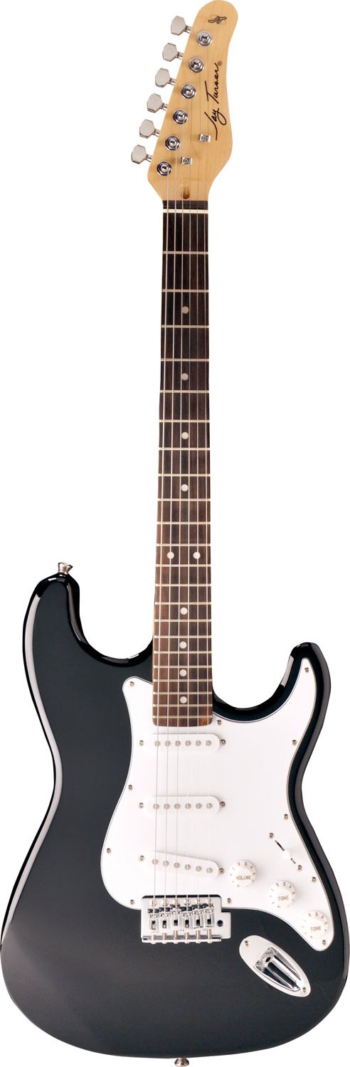 Jay Turser JT-300-BK-A-U Double Cutaway Electric Guitar - Black