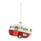 Melrose Glittered Glass Camper Ornament (Set of 12)