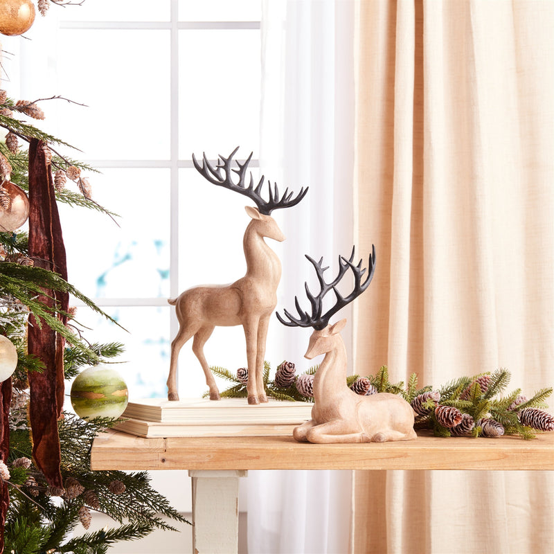 Melrose Modern Deer Figurine (Set of 2)