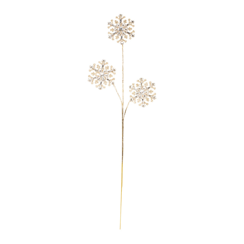 Melrose Jeweled Snowflake Spray (Set of 2)