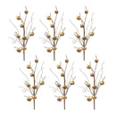 Melrose Sleigh Bell Twig Spray (Set of 6)