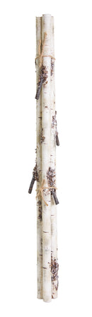 Melrose Rustic Birch Log Bundle with Snowy Accents (Set of 12)