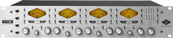 Universal Audio 4-710d Four-Channel Tube & Solid State Mic Preamp with 1176 Compression