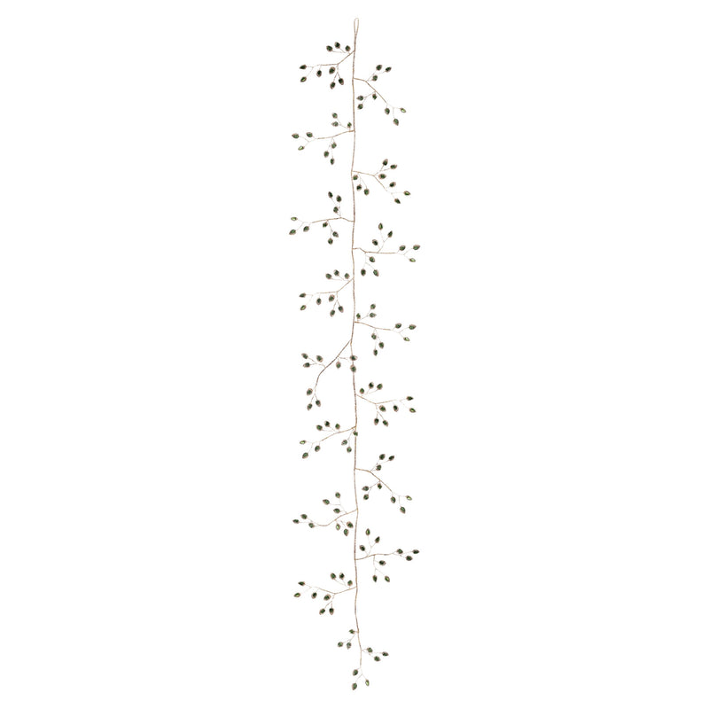 Melrose Jeweled Bead Leaf Garland (Set of 2)