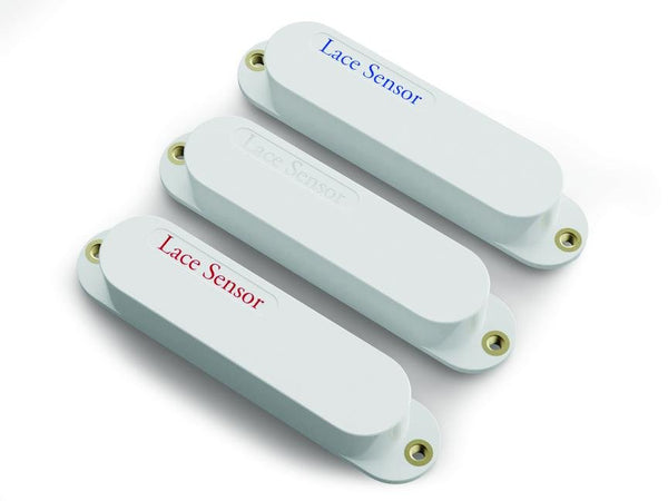 Lace Sensor Ultimate Triple SSS Pickup Set Blue/Silver/Red – White
