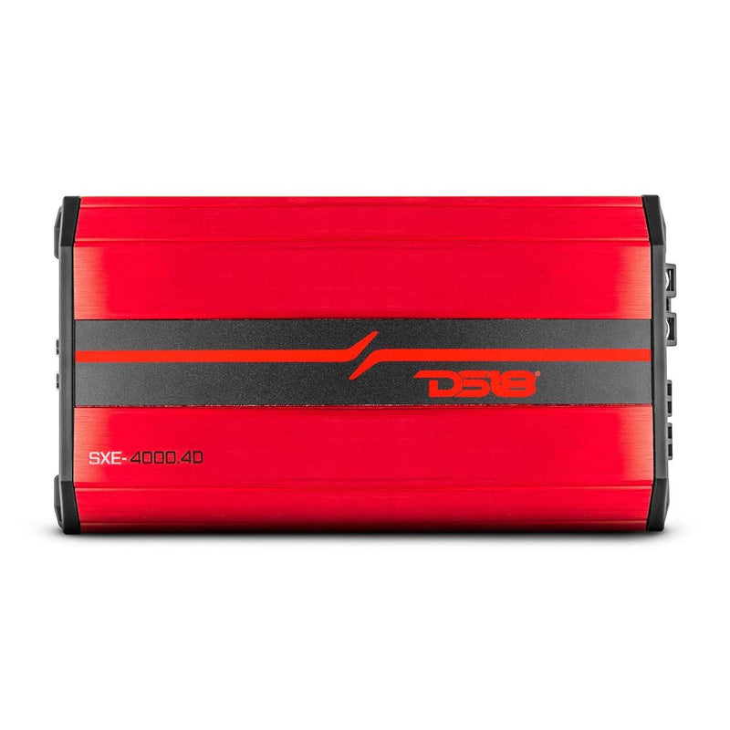 DS18 SXE-4000.4D/RD 4-Channel 1720W RMS Amplifier - Red