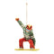 Melrose Glittered Glass Snowboarder Ornament (Set of 6)