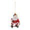Melrose Glass Skateboarding Santa Oranment (Set of 6)