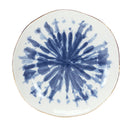 Melrose Coastal Tie-Dye Design Ceramic Plate (Set of 4)